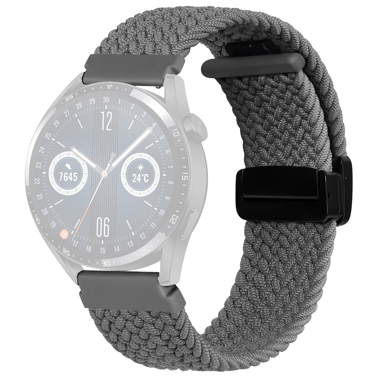 Nylon Watch Bands for Garmin vivomove Trend Style Luxe 20mm Folding Buckle Adjustable Braided Strap Nylon Watch Bands for Garmin vivomove Trend Style Luxe 20mm Folding Buckle Adjustable Braided Strap